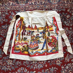 Vintage Cactus Cloth Arizona Apron New With Tags